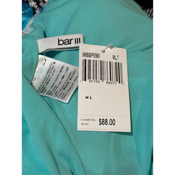 Bar III Copacabana Twist Front One Piece Swim XL NWT - Picture 5 of 5